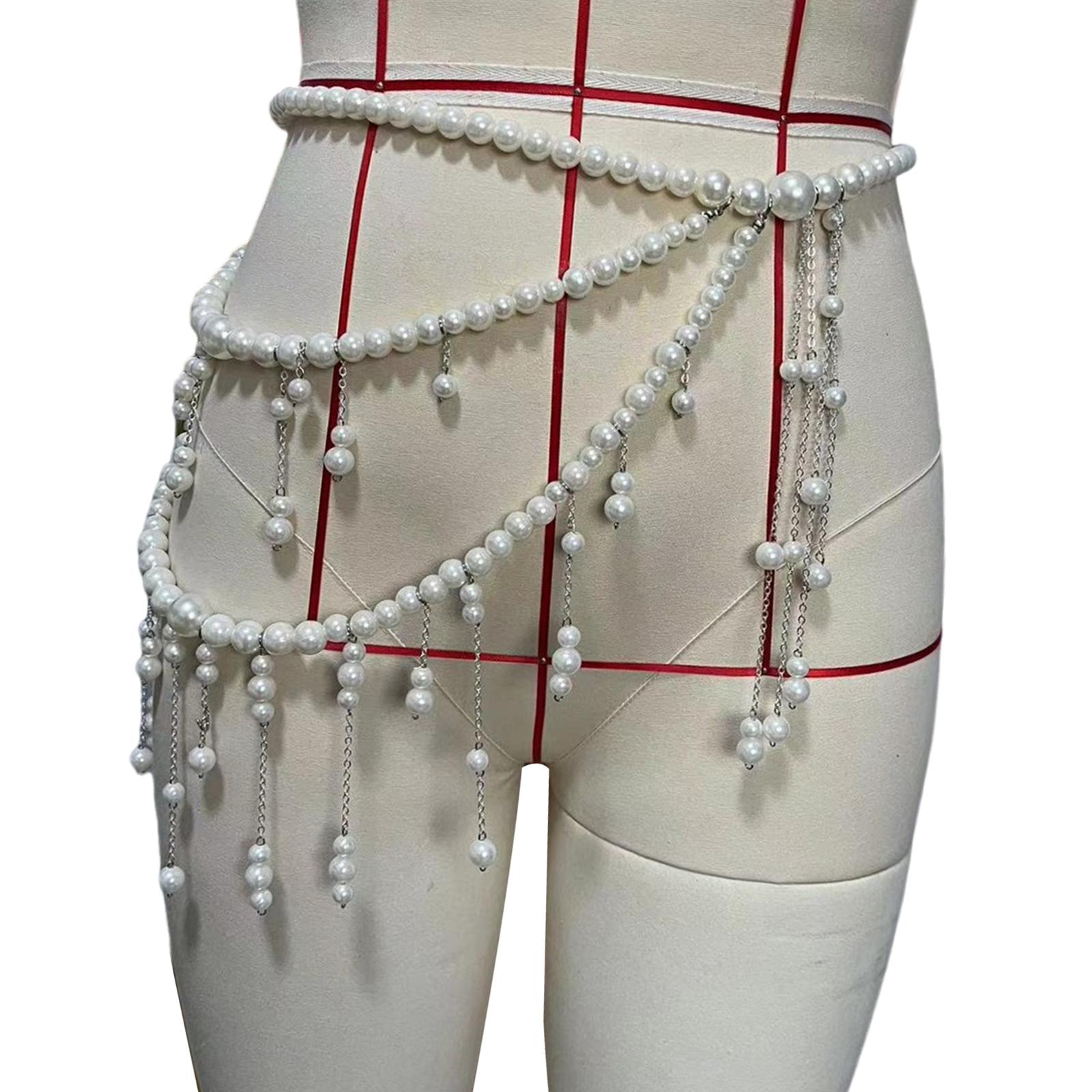 

Elegant Pearls Waist Belt with Flowing Tassels Suitable for Youthful Women Seeking Fashionable and Unique Accessories 1