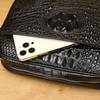 Crocodile Leather Men's Bag, Genuine Leather Messenger Bag, Business Fashion and Leisure Going Out, Large-capacity Small Bag, Men's Shoulder Bag.