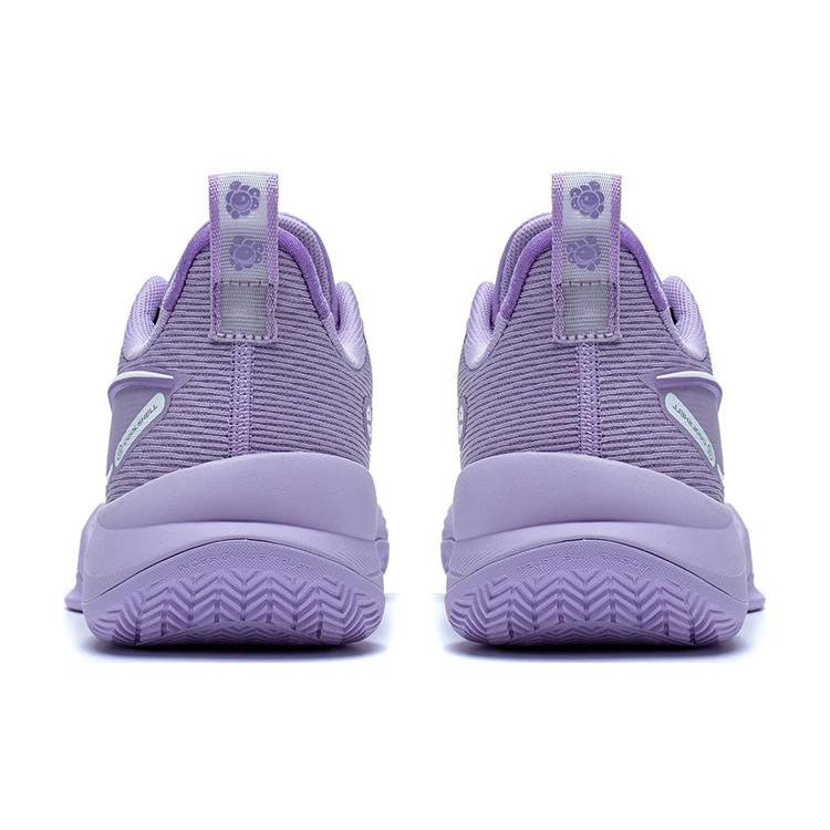 New LINING Super Light V2 Basketball Shoes Men Low Top Purple ABAT029-5