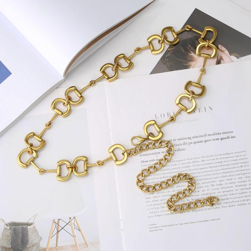 Metal Waist Chain For Women Alloy Buckle Decorative Belt Accessory For Summer And Winter Attire