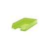 Lot of 10 Units. Esselte Europost Document Tray - Transparent Plastic - Vertical Format - A4 - Transparent Green Color - 623597