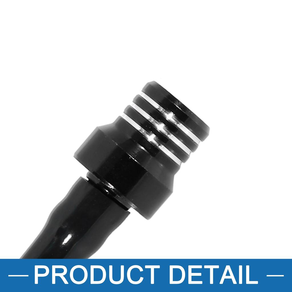 A ABSOPRO ATV Dirt Bike Breather Tube Gas Fuel Tank Cap Cover Air Vent Hose Aluminum Alloy Black