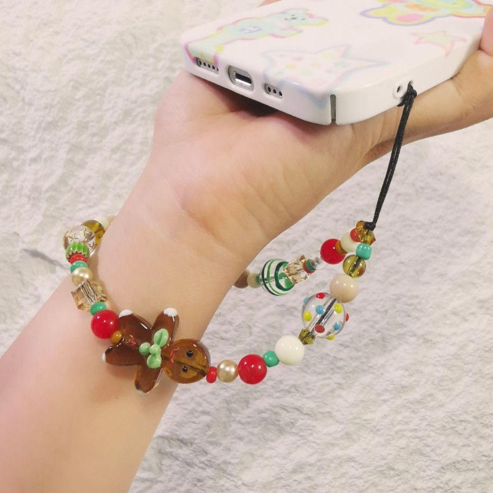 Gingerbread Man Gingerbread Man Phone Pendant Gingerbread Man Beaded Phone Strap  Phone Case