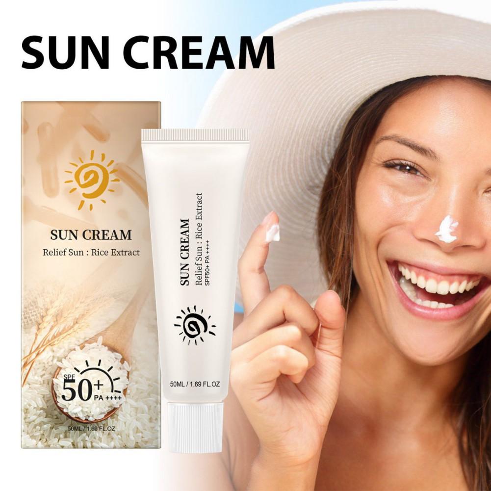 50ml rýžový extrakt Spf50+ PA++++ opalovací krém na obličej a tělo na opalování