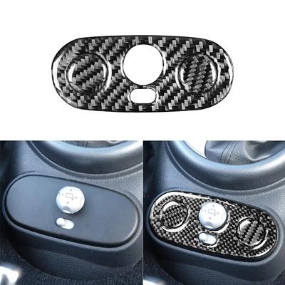 Car Center Console Mirror Control Switch Panel Cover Interior Carbon Fiber Aufkleber für Mini Cooper Hatch One R50 R53 2002–2004