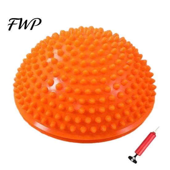 Kids Balance Ball Anti-Slip Thickened Base Hemispheric Massage Design Sensory Early Childhood Trainer Development Non-turning Preschool Activity Toy