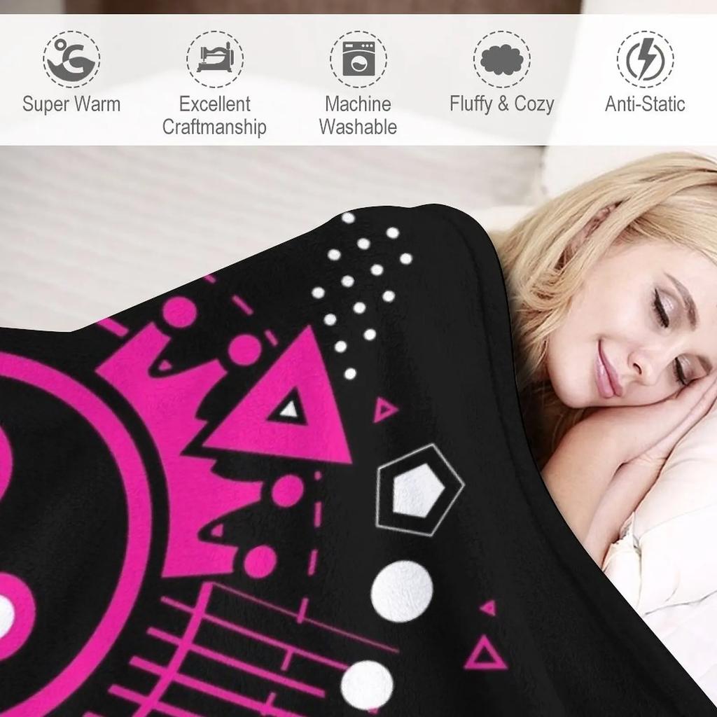 Just Shapes And Beats - JSAB Throw Blanket bed plaid Multi-Purpose Thin Blankets Hairy Blanket