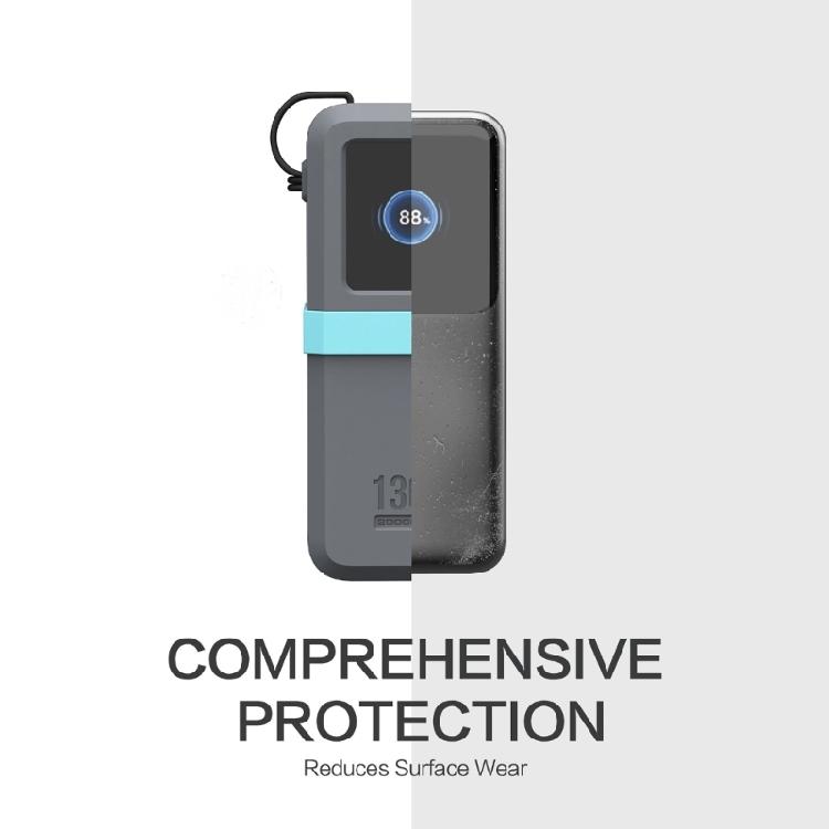 Shockproof Silicone Case for 130W/100W 20000mAh Energy Bank Fast Charging Cable Organizers Storage Case Silicone Guard