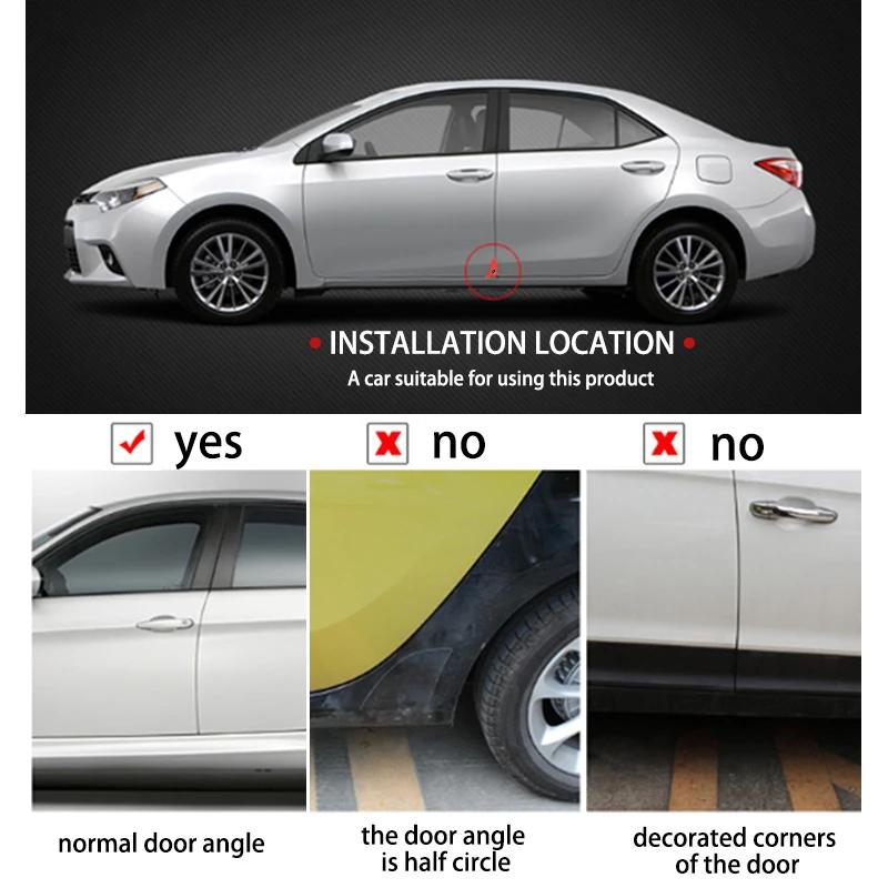 4Pcs Car Door Anti-Collision Stick Silicone Protection Covers For Mercedes Benz C180 C300 W124 W176 W177 C200 C260 GLC CLE CLA FE1