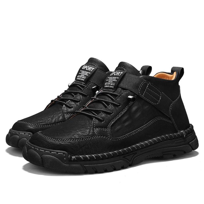 38-48 Mens Handmade Leather Boots Comfortable Ankle Boots for Men Casual Shoes Large Size Tooling Shoes