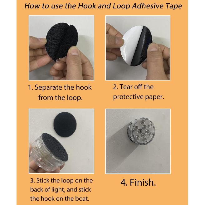 Boat Lights Wireless Battery Operated, Waterproof Marine Led Light for Deck Light Courtesy Interior Lights, for Fishing Kayak Duck Jon Bass Boat, RGB