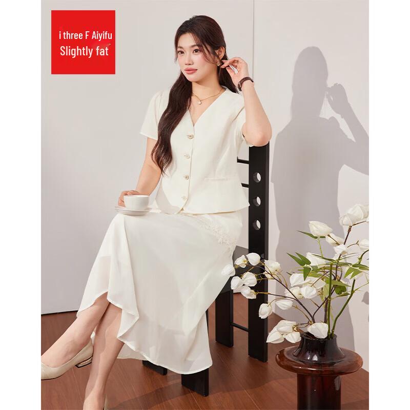 IEF French Style Plus Size Two-Piece Long Dress 2XL