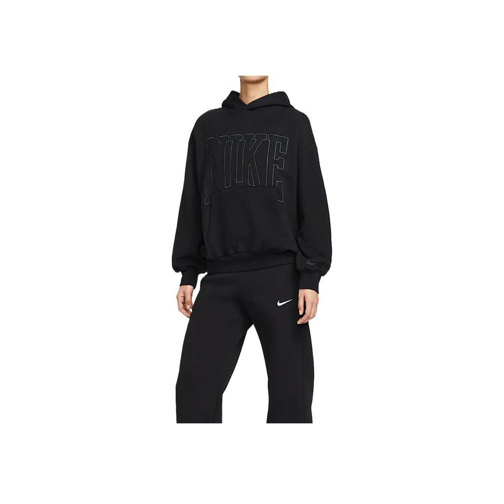 Nike SS25 Letter Print Comfortable Soft Hoodie Women Hoodies Black HQ5888010