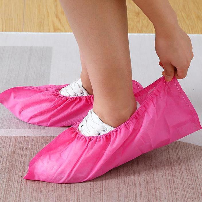 Extra Thick, Wear-Resistant, Anti-Slip Non-Woven Shoe Covers for Home, Students & Adults
