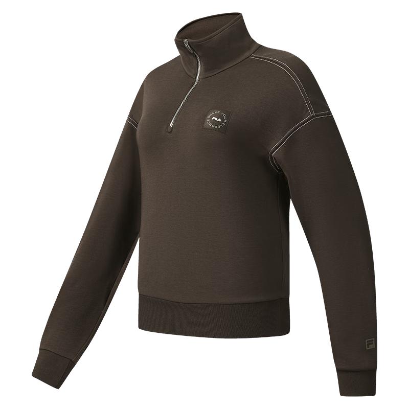 FILA Women s Basic Knit Pullover Sweatshirt L