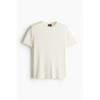 H M Regular FiT KniT T sHirT ligHT Beige