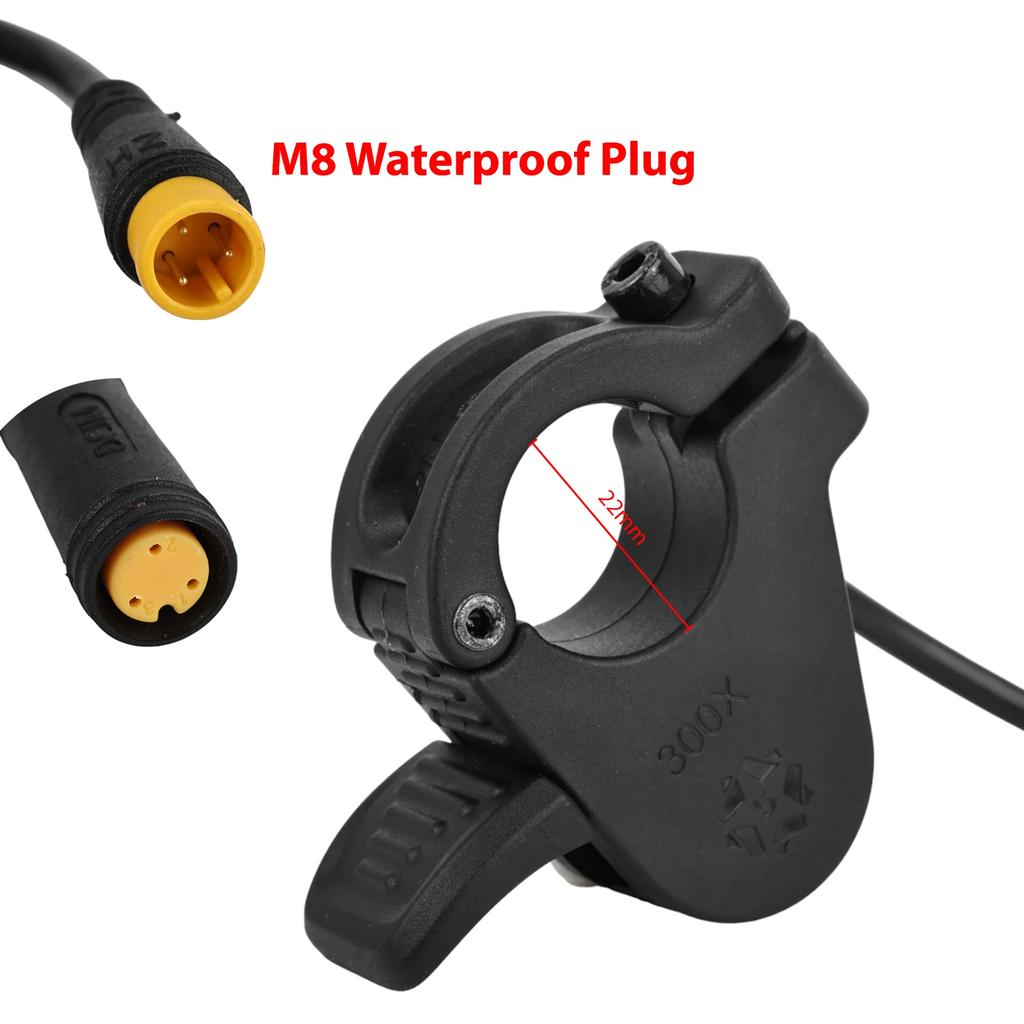 300X Throttle for Electric Bicycle Scooter Thumb Accelerator 24V 36V 48V 72V Right/Left Hand Universal Accessory Throttles 2