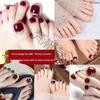 Waterproof Full-Cover Toenail Tips: 24 Removable, Firm, Finished False Nail Art Stickers