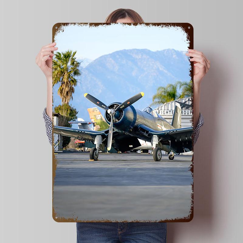 Corsair On the Ground Printing Poster Customized Retro Wall Art Vintage Metal Signs for Room Home and Decoration Gaming House