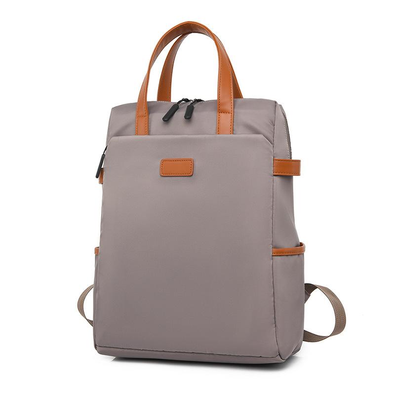 Рюкзак Модный женский рюкзак для ноутбука с цветными блоками хаки