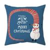 Merry Christmas Cushion Cover 45*45  Cartoons Pillowcase Cotton Linen Sofa Cushions Pillow Cases Pillow Covers