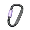 4Pcs Heavy Duty Carabiner Clip, Aluminum Alloy Outdoor Keychain Carabiner, D Shaped Metal Hook Buckle for Water Bottle, Key, Backpack