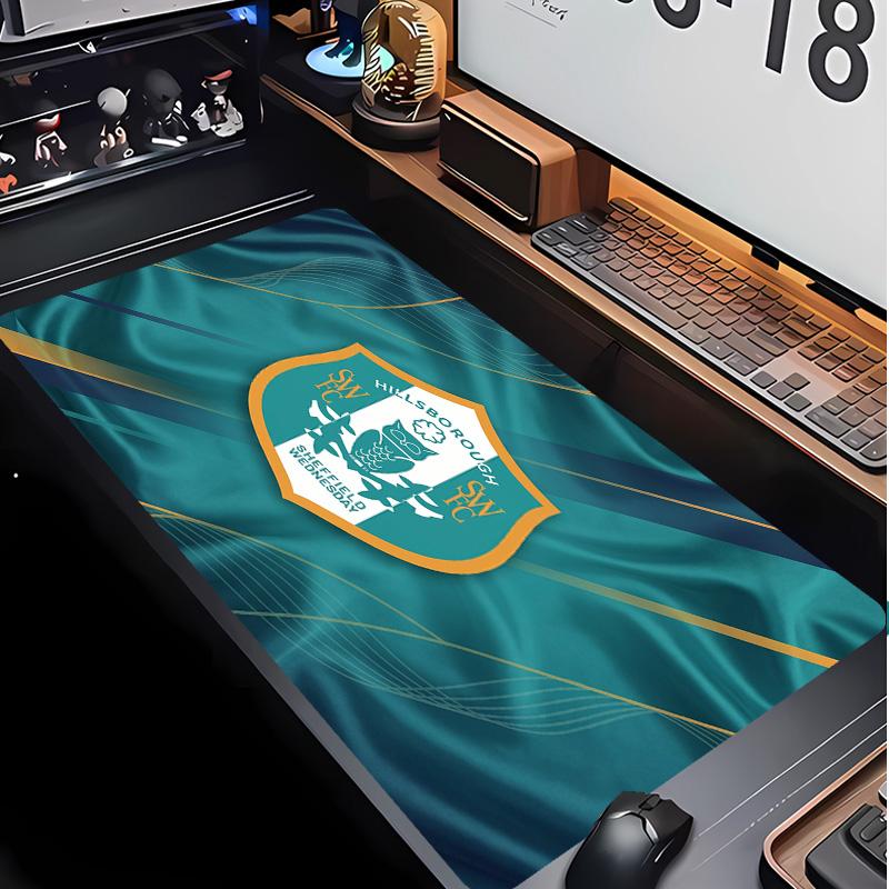 Sheffield Wednesday Football Pattern Mouse Pad Non?Slip Rubber Base Gaming Mousepad For Desk Office Home