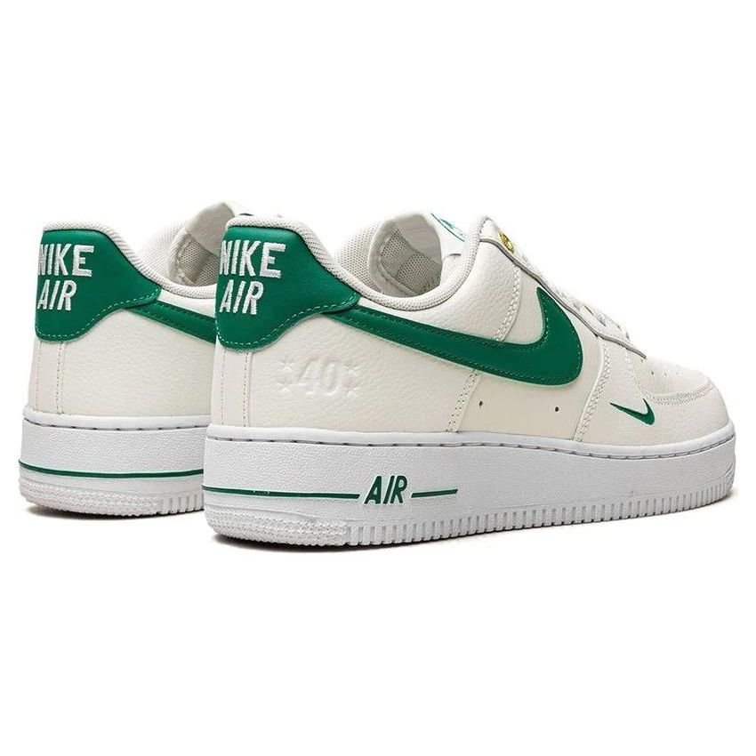 Nike Air Force 1 07 LV8 40th Anniversary - Sail Malachite Men Sneakers Cream White Metallic-Gold DQ7658-101