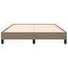 Vidaxl Bed Frame Without Mattress, Taupe, 140X190 Cm, Upholstered