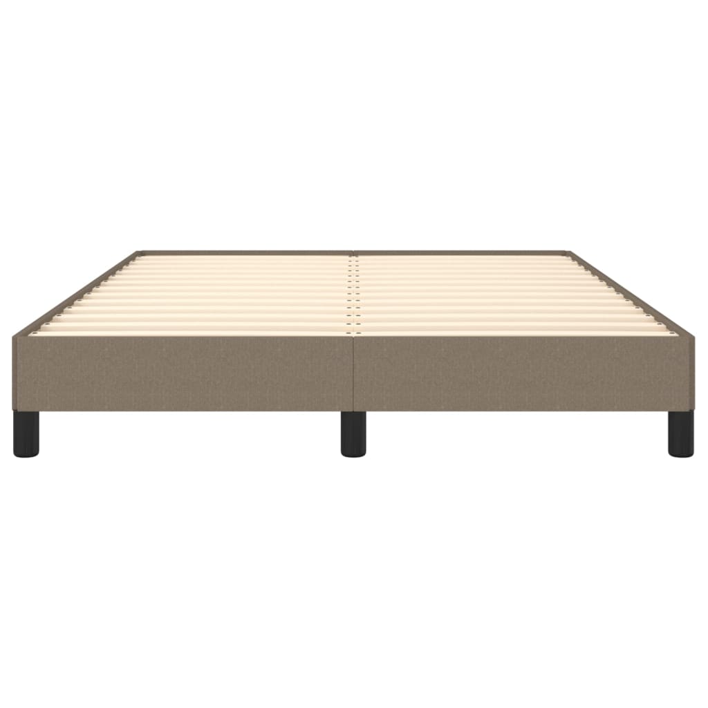Vidaxl Bed Frame Without Mattress, Taupe, 140X190 Cm, Upholstered