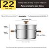 COOKER KING 316L Stainless Steel Soup Pot with Steamer