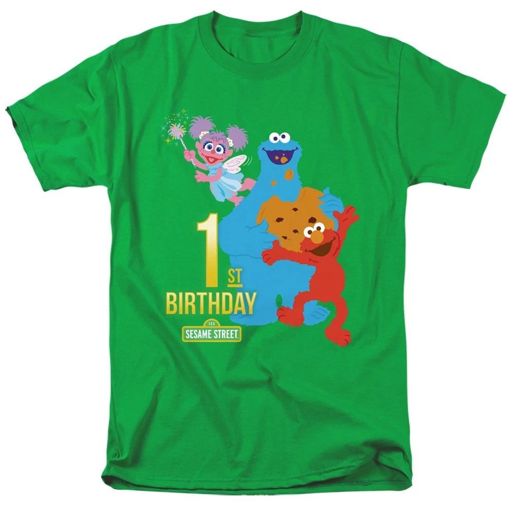 Sesame Street  Birthday Group  (1st - 17th) T-Shirt - to 4X S