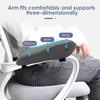 Memory Foam Chair Armrest Pads Black Grey Computer Chair Armrest Cushion Relief Elbows Forearm Pressure Pad For Home Offiices
