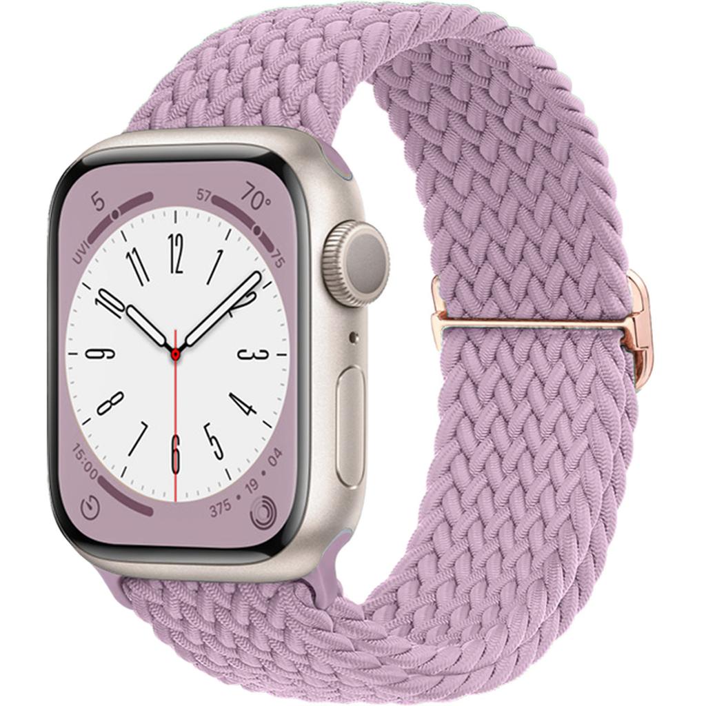 Braided Solo Loop Strap For Apple watch band 44mm 40mm 49mm 45mm 41mm Elastic Nylon bracelet iWatch series 8 3 se 6 7 Ultra 2 9