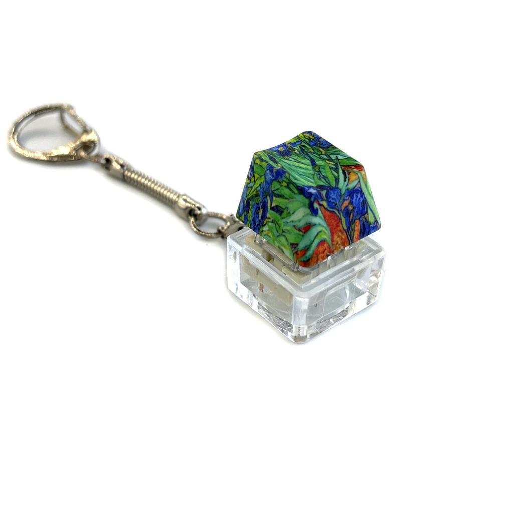 Decompression Keychain Mechanical Keyboard Button Keyring Fingertip Key Cap Pendant Antistress Toy