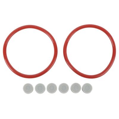 Gummiringe Dichtungs-Reparatursatz 2 O-Ringe 6 Pucks Ersatz Überholungssatz für Revox NAB-Adapter Grau