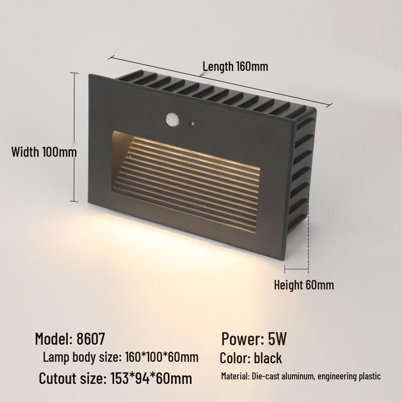 Recessed Waterproof Outdoor Stair and Pathway Light
