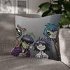 Virtual Singer Gorillaz Band Pattern Cushions Pillowcase Polyester Cushion Cover Throw Pillow Pillowcover Home Car Sofa Decor