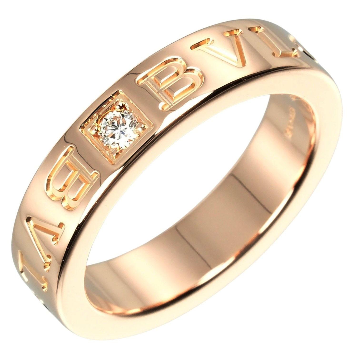

BVLGARI B.zero1 Essential Ring Bvlgari Bvlgari K18 Pink Gold/diamond #4.1(US Size) 6.13g Women Used