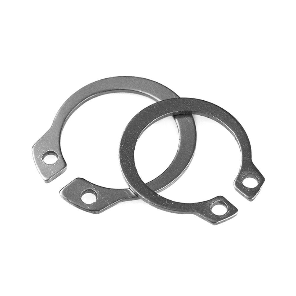 100PCS Durable Holes Shaft Stainless Steel Lock Snap Ring Collar Washer E-type Cir Clip Circlip Set