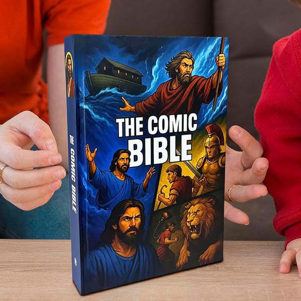 Die Comic-Bibel für alle Altersgruppen, Neues Vollfarbig Illustriertes Bibel-Comicbuch, von Genesis bis Offenbarung mit Vollständigen, Christlichen G