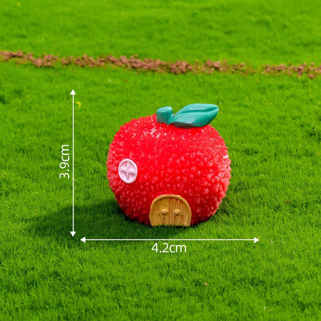 Adorable Resin Vegetable Fruit House Miniatures For Diy Garden Decor And Terrariums