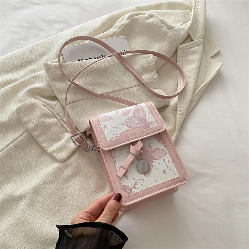 Trendy Small Square Bag For Women Stylish Pu Shoulder Crossbody Handbag In Silver White Pink