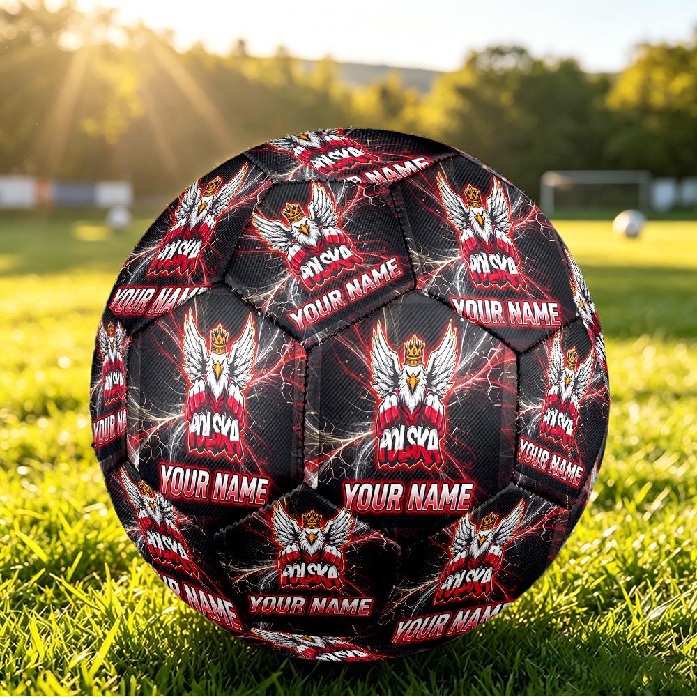 Personalized Size 5 Football Poland Football Pattern Outdoor Game Sports Ball Gift