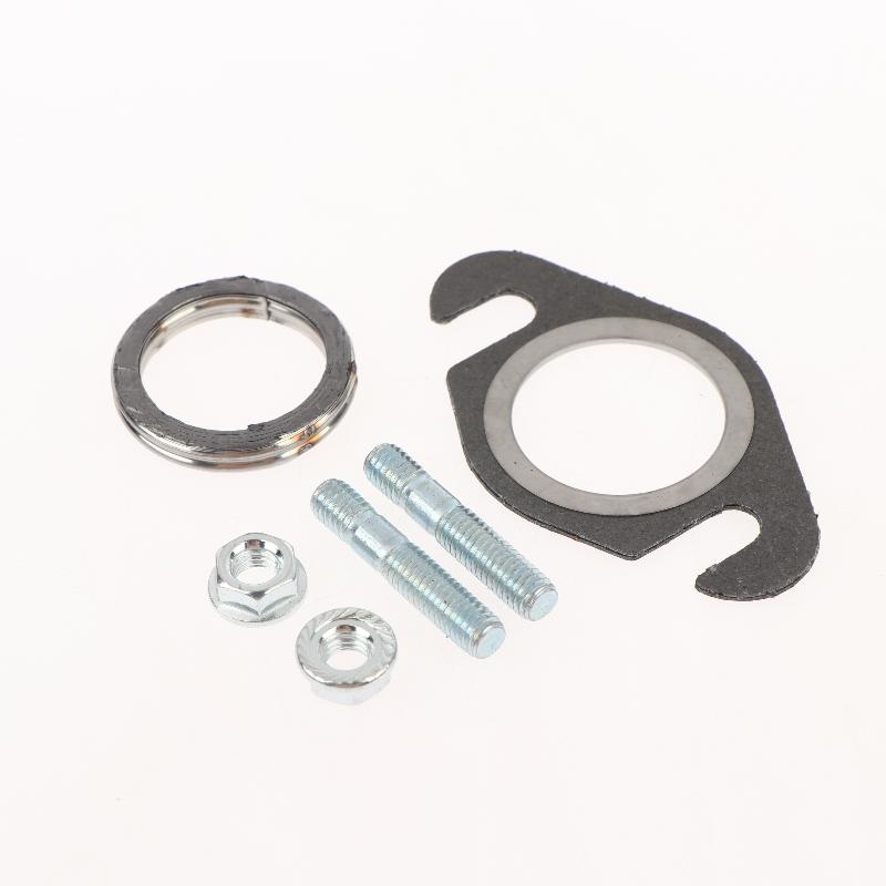 50cc Auspuff Dichtungssatz Doppelstanzung mit Befestigungsschrauben für 2T Roller Moped ATV Reparatur Zubehör