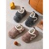 Children's non-slip soft-soled floor socks, adult autumn and winter indoor thermal socks, fleece-lined and thickened baby floor shoes