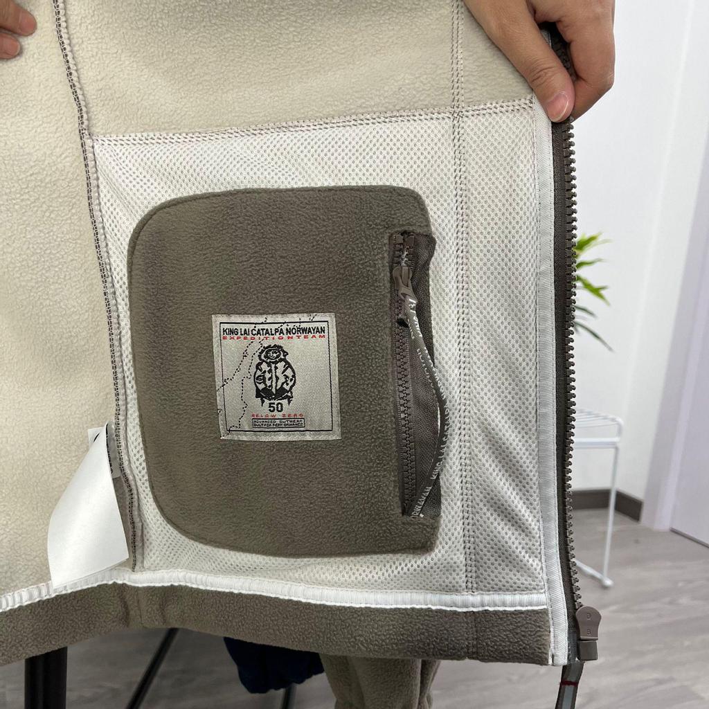 Norway Double-Layer Fleece Warm Jacket - Thick, Cold-Resistant, Stand Collar, Multiple Pockets, Plus Size