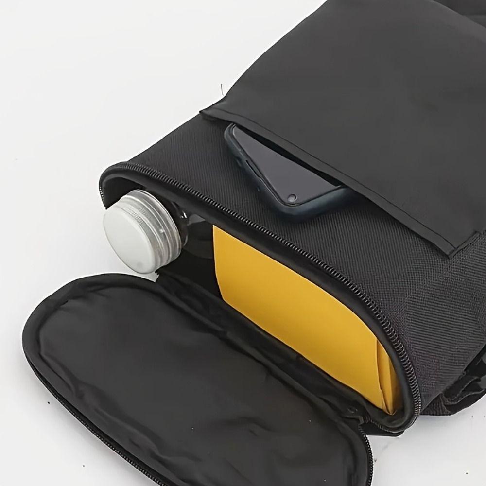 New Large Capacity Handlebar Bag Removable Oxford Cloth Storage Bag Waterproof Zipper Hanging Bag Motorcycles Electric Vehicles
