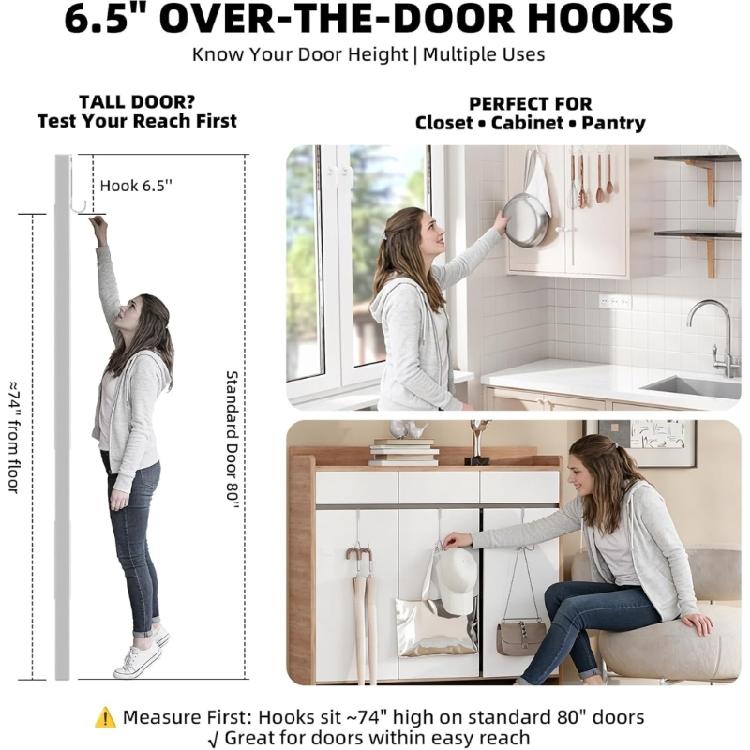 Stainless Steel Hanger For Jackets Scarves Practical Over The Door Hooks For Organizing Clothes Accessories