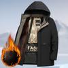 Men's Winter Warm Fleece Jackets Casual Windproof Outwear Coat With Pockets Hooded Work Jacket Windbreaker for Men Padded Thick Parka Thermal Jackets